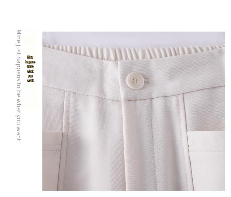 Women's Autumn 2025 Purple High-Waist Wide-Leg Slimming Pants – Loose Drapey Straight-Leg