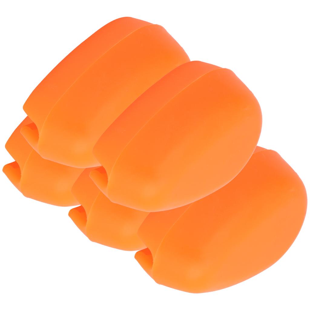 5pcs Fishing Inline Method Feeder Bait Mould Silicone Good Elasticity NonToxic Fish Equipment(Orange )