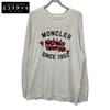 Moncler 23 Year T-Shirt Logo Long Sleeve Shirt Tops L whiteUsed