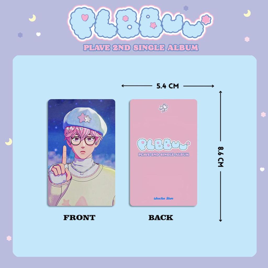 PLAVE Group's PLBBUU Album Merchandise Photocard with WHOS FAN SHOP Bonus Photocard WFS Bonus