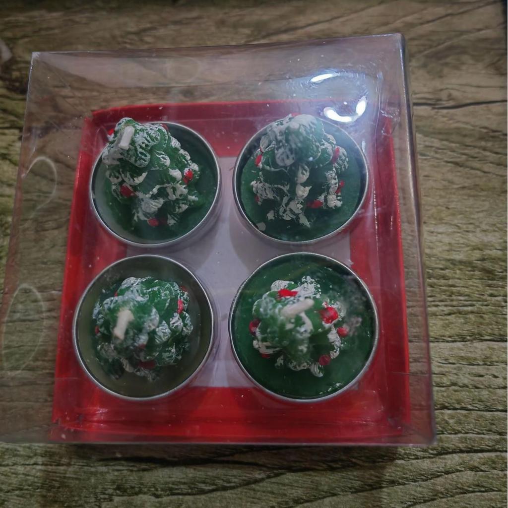 Festive Candle Set: Painted Santa Claus & Snowman for Silent Night Candlelight Dinner Decor