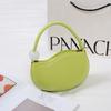 Einfarbig Jelly-Farbe Erbsenbeutel Japanischer und Koreanischer Stil Nischen-Design Einfache Unterarm-Schultertasche Handtasche Damen