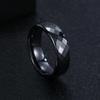 Fede nuziale in ceramica unisex da 6 mm, anello nero bianco verde blu lavanda per donna e uomo, ipoallergenico, taglia USA 5-12