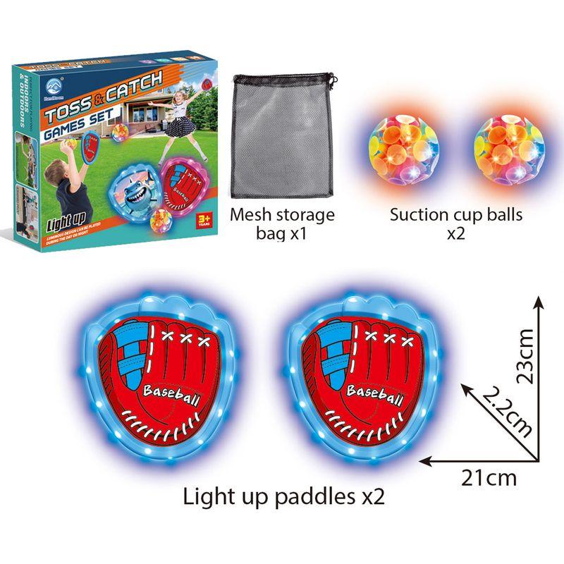 

Kids Outdoor Throwing Hand Grasping Throwing Ball Softball Toy Sucker Sticky Ball Family Matching Interactive Activity Game Blue hand target (2 Color lamp balls)