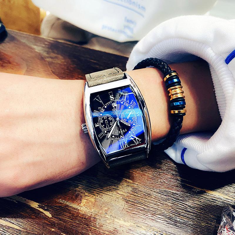 UTHAI CQ326 Wine barrel shaped men's watch, calendar, waterproof couple quartz watch, the best choice for gift giving occasions
