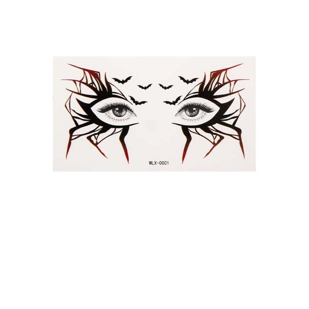Waterproof Halloween Face Temporary Tattoo Pumpkin Body Art Scar Stickers  Haunted House WLX 0001