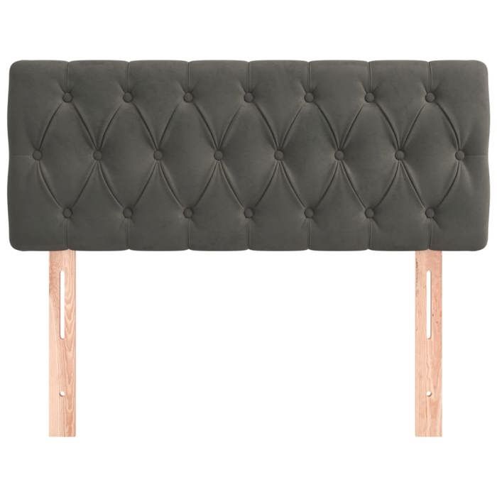 VidaXL Headboard Bedroom Furniture Bed Accessory Single Bed Headboard Interior Dark Grey 90x7x78/88 346321
