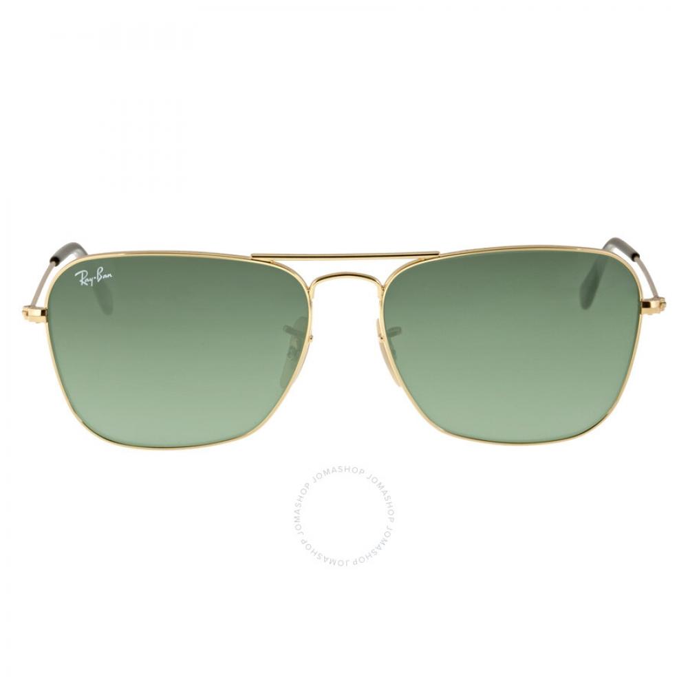 

Ray Ban Caravan Green Classic G 15 Square Unisex Sunglasses RB3136 181 58