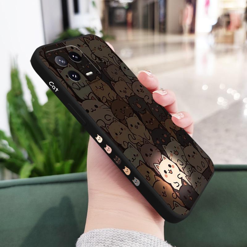 

Luminous White Cat Phone Case For Xiaomi Mi 14 14T 13 13T 12 12X 12T 12S 11 11T 10 10T 9 9T Pro Lite Liquid Silicone Cover Xiaomi 14