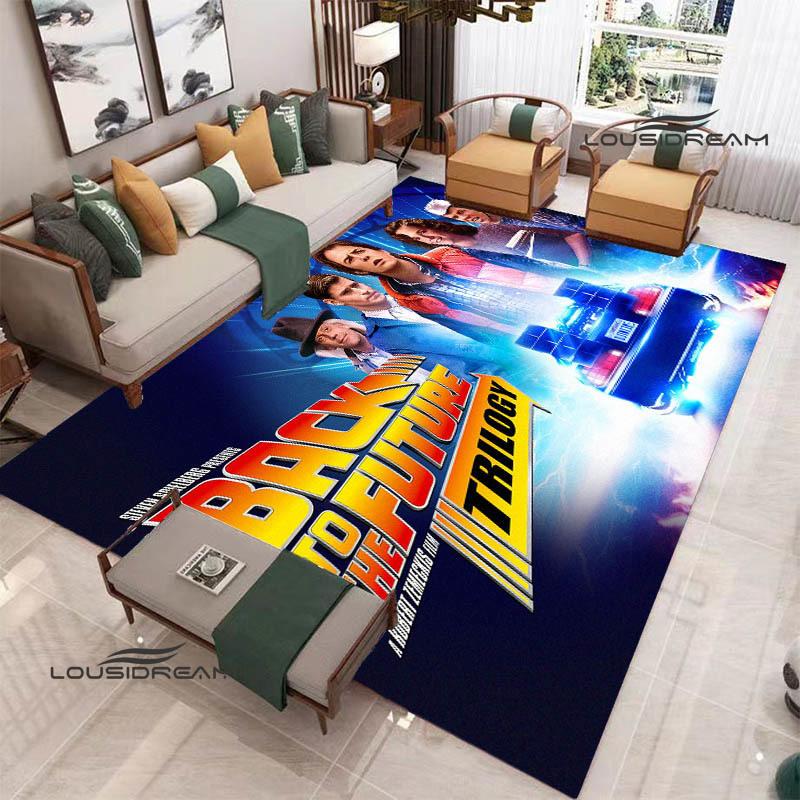 Movie Back To The Future printed carpet Living room bedroom non-slip carpets Yoga mat Outdoor carpet kawaii rug birthday gift