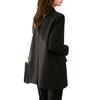 Autumn Contrast Leisure Blazers for Women Plaid Blazer Splicing Office Lady Notched Coats Plus Size 4xl