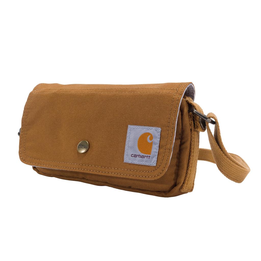 Carhartt Crossbody Horizontal Sling Clutch Waist Pack with Detachable Carhartt Brown Bag, Bag, Bag, Strap,