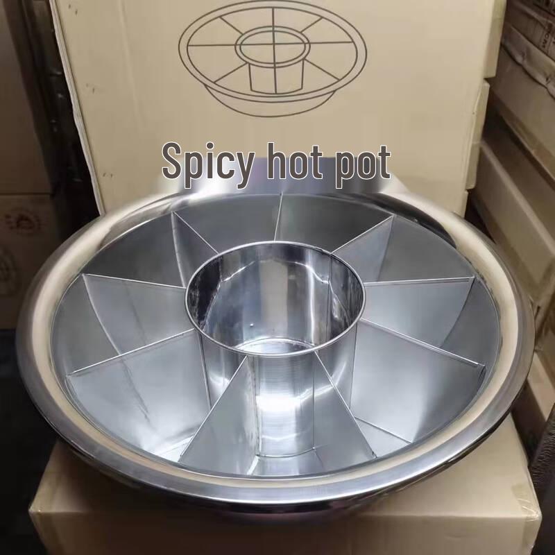 

Stainless Steel 10-Grid Multi-Compartment Hot Pot