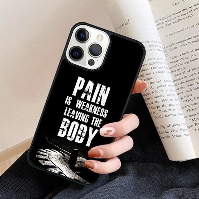 Cute Fitness Funny Lift Gym Phone Case Back Cover for iPhone 17 Air 16 15 14 13 11 12 Pro Max Plus Fundas Coque
