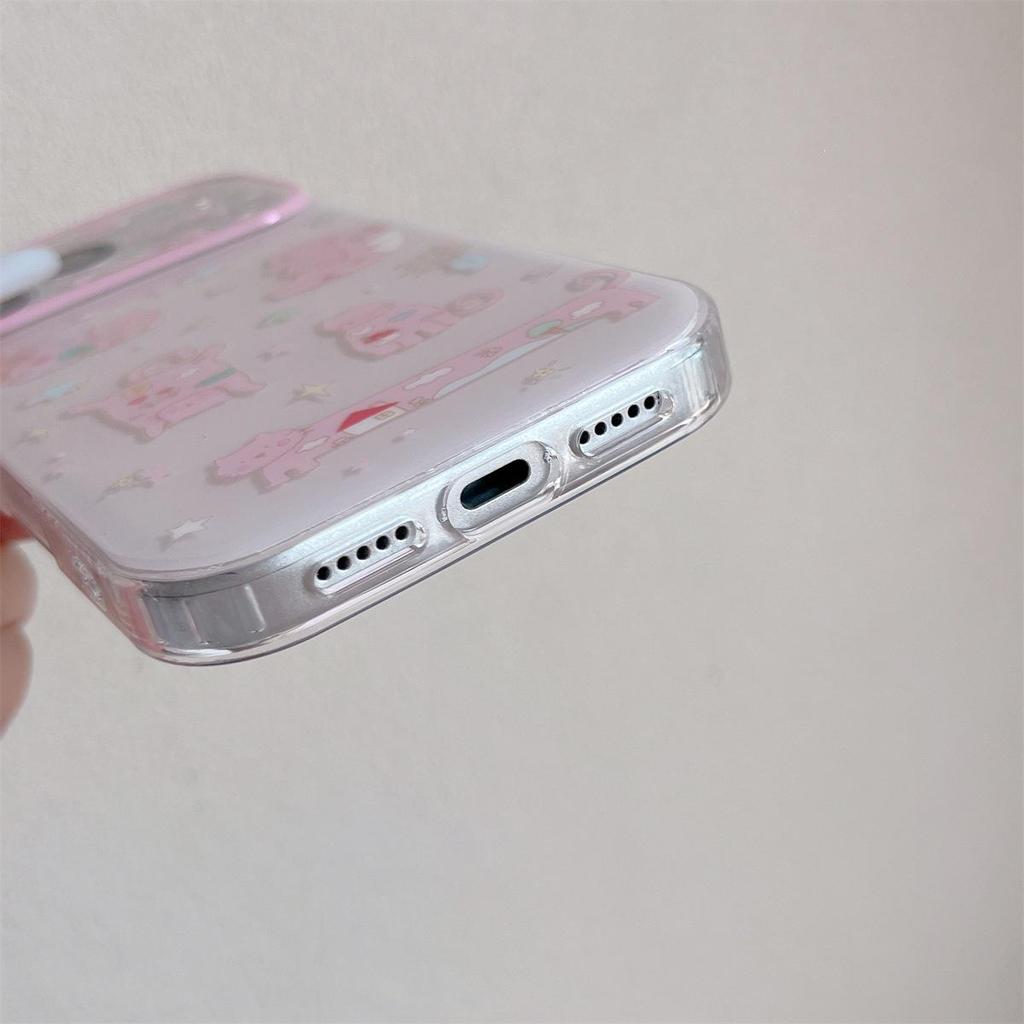 Cartoon Sternenkatze Doppellagige Anti-Fall Hülle für iPhone 15/16/17 PROMAX