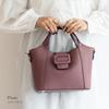 Vita Felice tote bag with pochette for women [VITAFELICE] 3-space 2-way sib-80008p (plum)