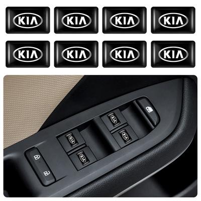 10/20/50Pcs 3D Car Styling Logo Epoxy Sticker Auto Body Badge Decal For Rio Sorento Cerato Soul Picanto K3 Optima Borrego K4