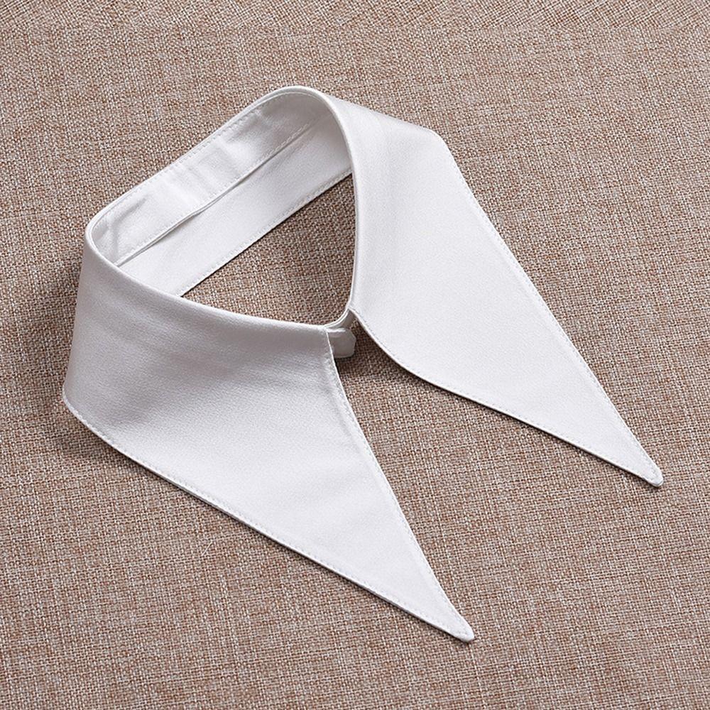 Round Collar Fake Collar Solid Color Lapel Half Shirt Fashion False Collar Women Girls