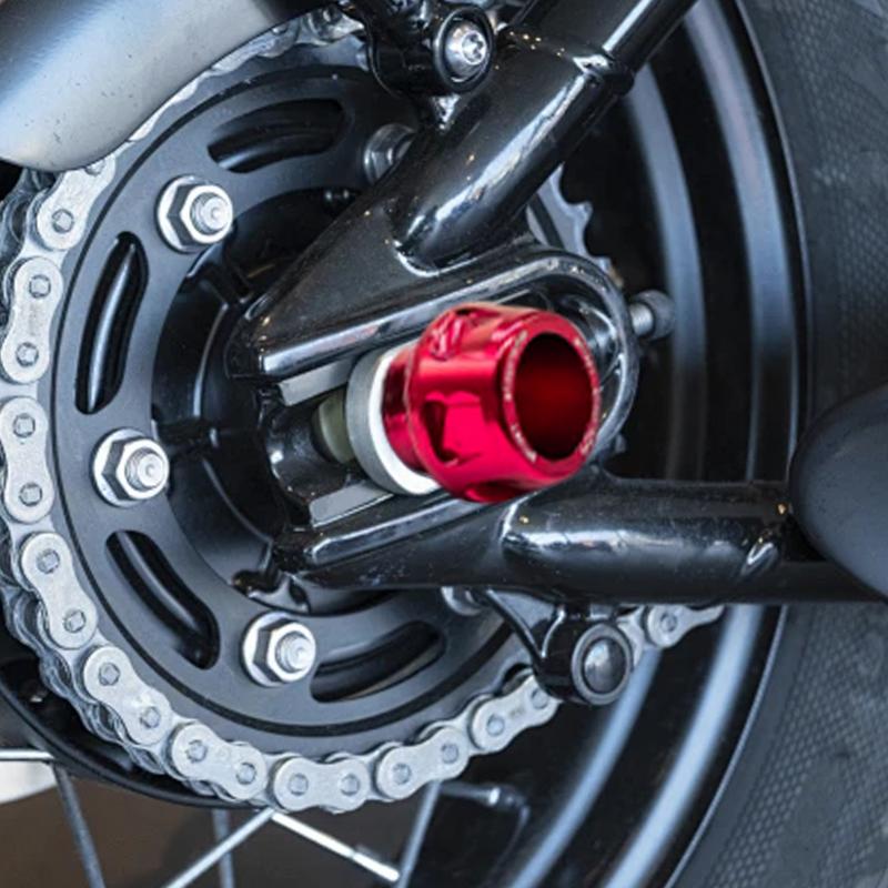 Motorrad Achsabdeckung 2x Vorder- und Hinterradgabel Sturzpads Sturzschutz Anti-Kollisionsrahmen Crashpads Modifiziertes Zubehör