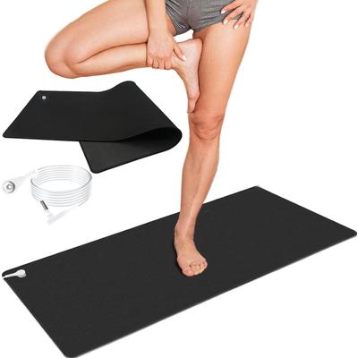 Erdungsmatten-Set mit 4,5 m Erdungskabel, Erdungspad für die Gesundheit, Erdungsbettmatte für Fußmatte, Computermatte, Schlafmatte, Haustiermatte (10" x 26,7")