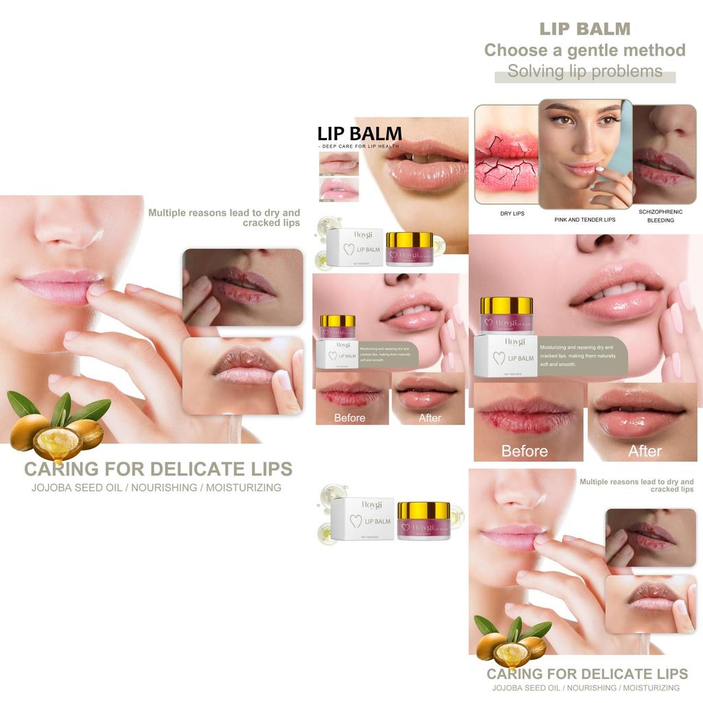 Hoygi Deep Moisturizing Lip Balm For Dry Cracked Lips With Hydrating Effects And Softening Properties