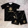 Férfi lélegző gyorsan száradó boksz edzőszett Kígyómintás rövid ujjú póló rövidnadrág MMA küzdősportok