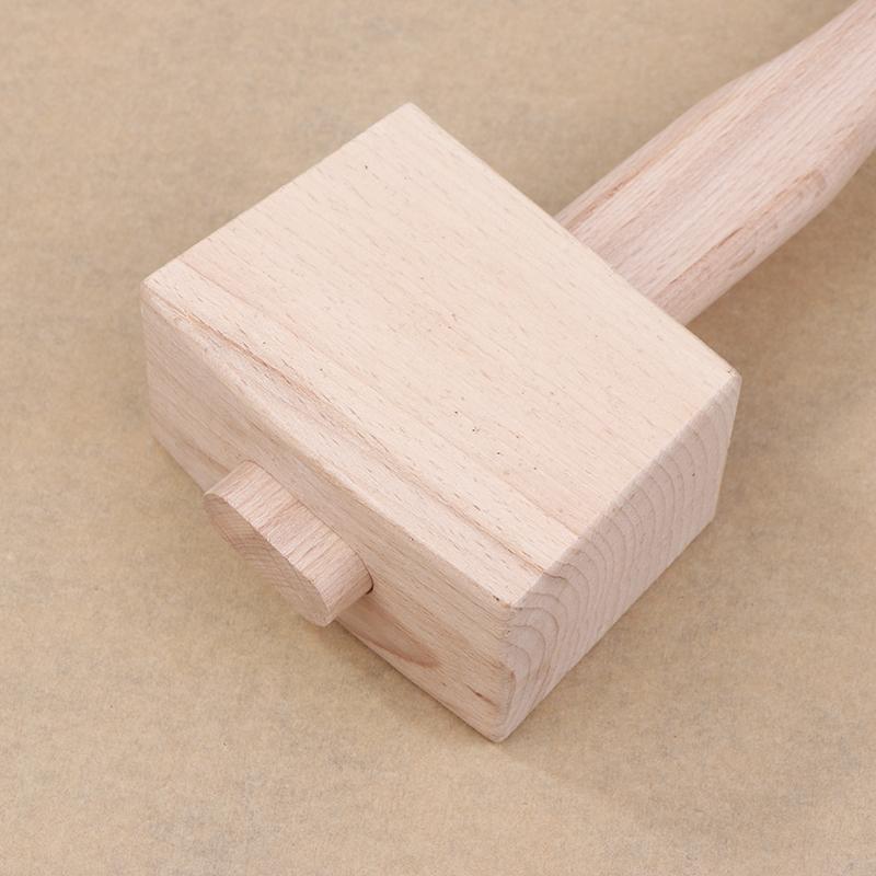 DIY Leder Buche Massivholzbearbeitungshammer Zimmermann Holzbearbeitungshammer Holzhammer Handbetriebene Werkzeuge
