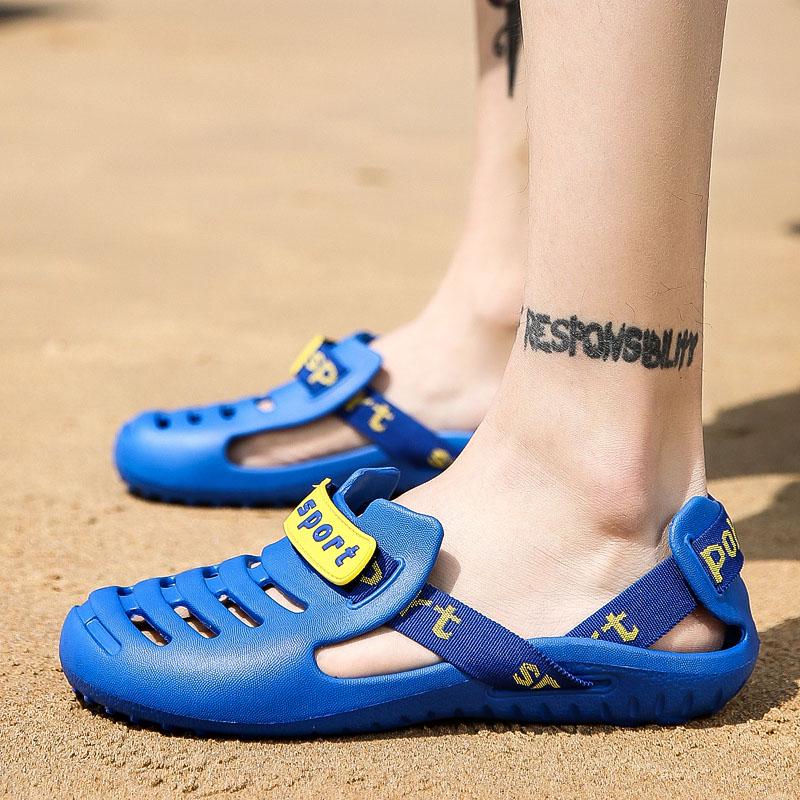 2024 New Men Sandals Summer Flip Flops Slippers Men Outdoor Beach Casual Shoes Male Sandals Water Shoes Sandalia Masculina
