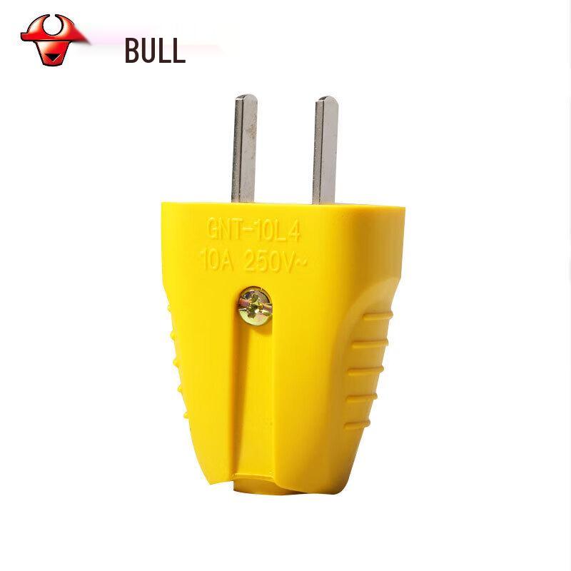 BULL GNT-10L4 10A Two-Pin Power Plug (20-Pack) 250V