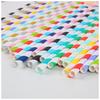 Disposable Colored Striped Paper Straws