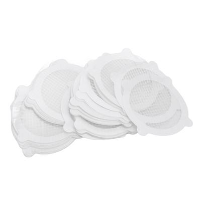 50PCS Autocollants pour Siphon de Sol à Usage Unique Filet Capteur de Cheveux pour Salle de Bain Douche Baignoire Évier de Cuisine