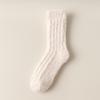 Women Winter Thickened Warm Not Foot Not Hair Coral Wool Home Sleep Tube Moon Socks