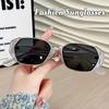 Premium Sense Of Retro Square Frame Sunglasses Sunglasses Woman  Holiday Travel Uv400 Sunshade Sunscreen Men'S Sunglasses