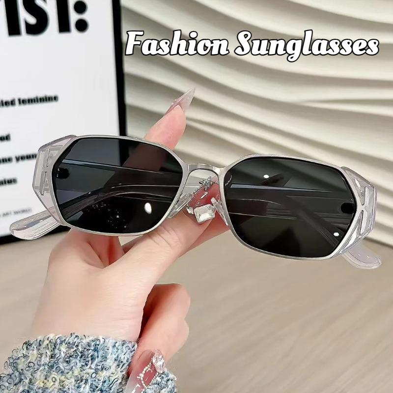Retro Square Frame Sunglasses UV400 Protection for Women Men Holiday Travel Sunshade