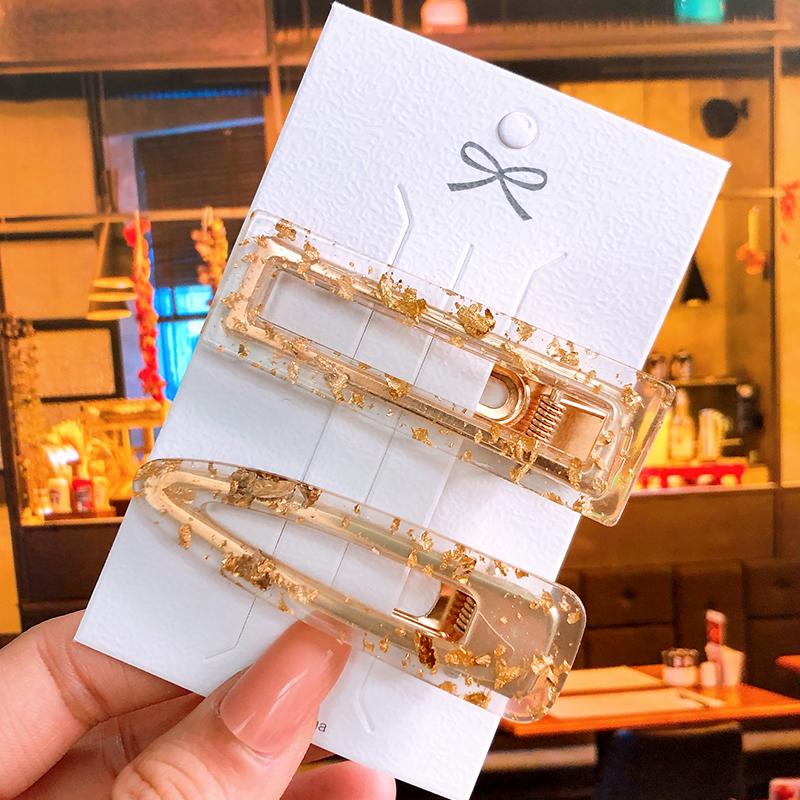 2pcs/ Set Korean Sequins Acetate Hair Clip Hairpins For Women Accessories Jewelry Femme Barrettes Hairgrip Girls Headwear