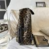Oxford Leopard Print Backpack Fashionable Women's Casual School Bag Trendy Rucksack