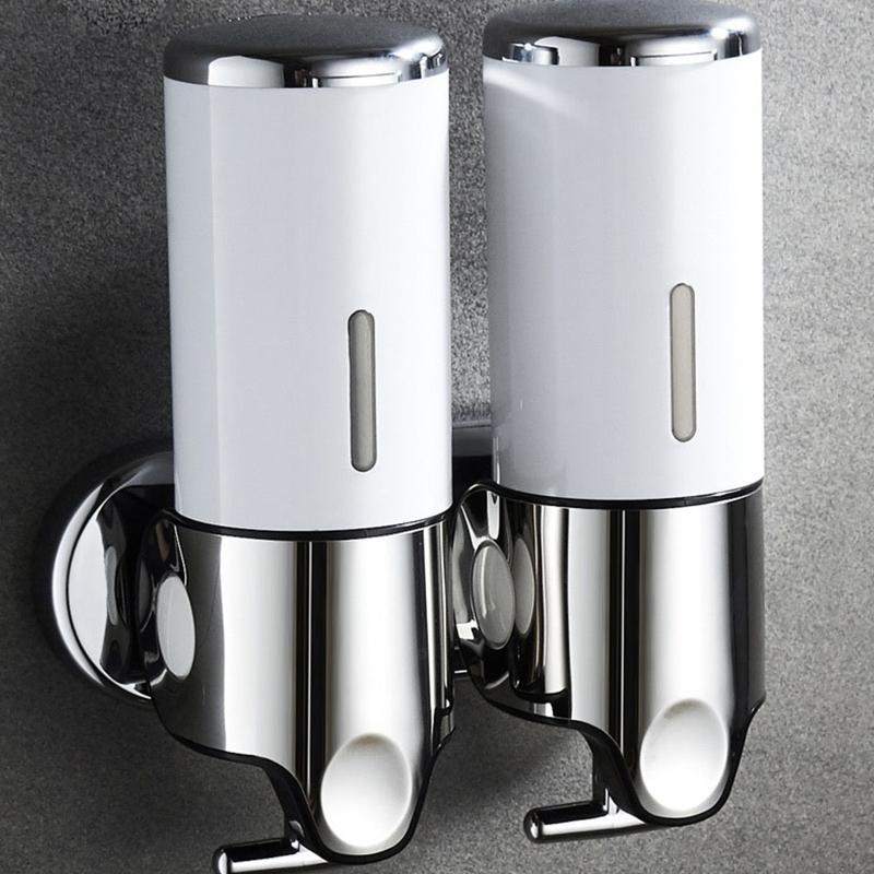 Manueller Seifenspender, Wandmontage, Handgelspender, Flüssigkeitsbehälter für Handseife, Shampoo, Spülung, Duschgel