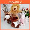 Animal Attractive Plush Keychain Adorable Lion And Elephant For Backpack Decoration