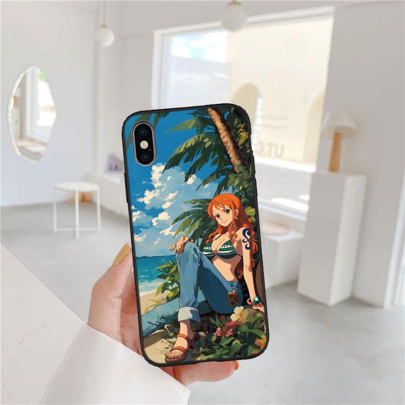 One Piece Luffy Nami Soft Shell Phone Case for OPPO A40 A60 A80 A15 A16 A16K A12 A17 A17K A54 A54S A53 A53S A55 A56 A57 A98 F23