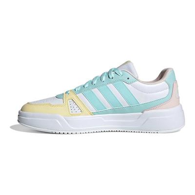 Breathable Moisture Wicking Low Top Skateboard Shoes Women's White Cyan Yellow Pink Sneakers JP9797