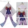 Raiden Ei Shougun Beelzebul Cosplay Costume Kimono Full Set Suits Impact Raiden Makoto Baal Cosplay Shoes For Women