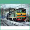Diamond Landscape Diamond Painting Embroidery With Round Stones Train Hobby And Handicraft Pictures