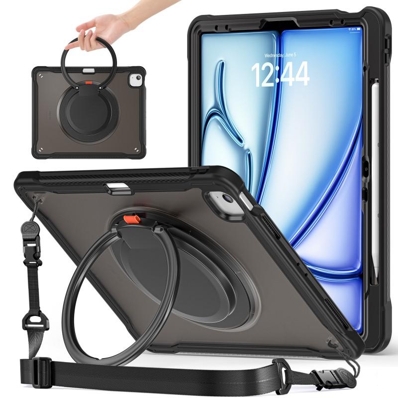 IPad 11th Gen Air 11-inch Protective Case With Acrylic Wrist Strap Kickstand Shockproof PC Shell Travel Use