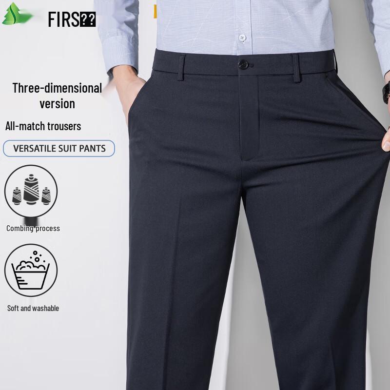 

FIRS Men s Warm Lava Fleece Business Casual Trousers 33