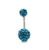 Hot Sale Polymer Clay Belly Button Ring with Diamond Ball