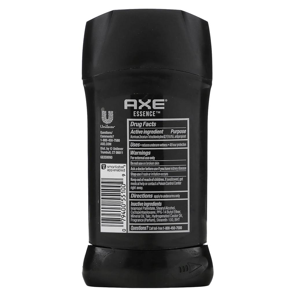 AX, esencja, antyperspirant, dezodorant, czarny pieprz i drzewo cedrowe, 2,7 uncji (76 gramów)