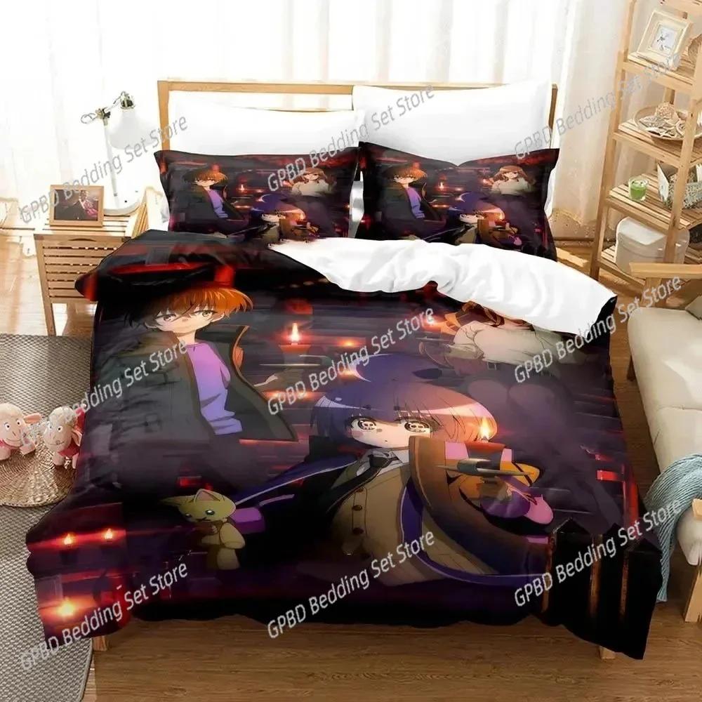 Anime Dark Gathering Bedding Set 3D Printed Suitable For Bedroom Duvet Cover Set With Pillowcases Kids Home Textile