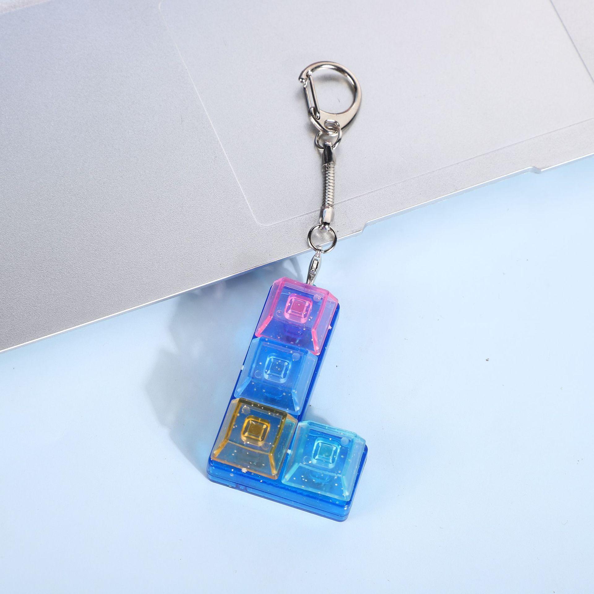 

Fidget Decompression 4 Keyboard Key Toy Anti Stress Finger Games Ideal For Adults Antistress Playthings Boys Girls Keychain