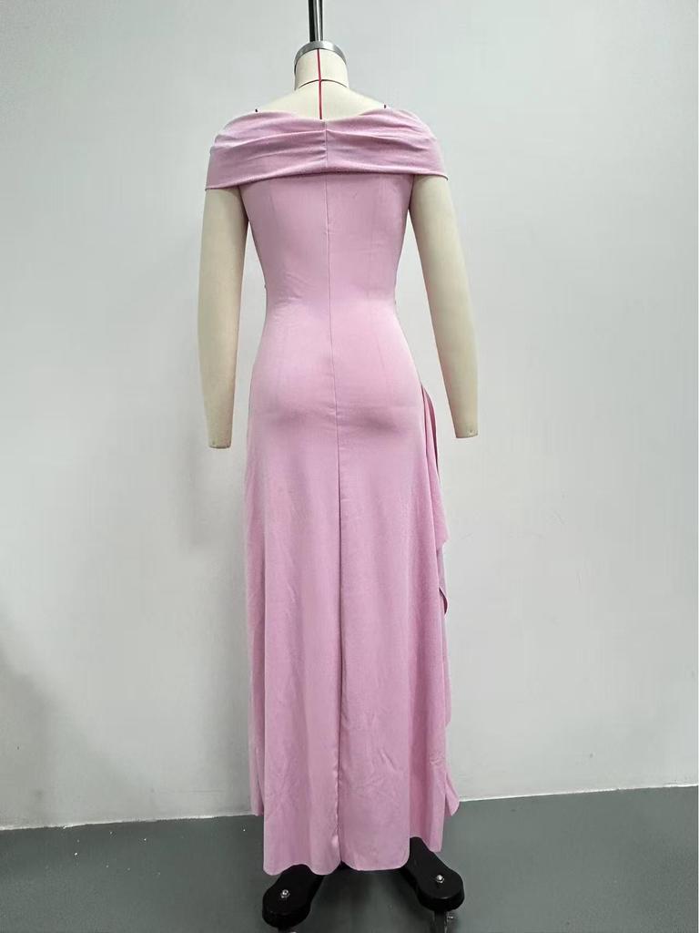 2024 Elegant Sexy Off-Shoulder Evening Dress with Slit