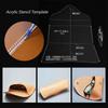 Leather Eyeglasses Case Template Set Acrylic  Pattern Stencil Template DIY XBY 02